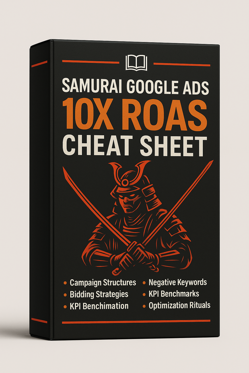 Samurai Google Ads 10X ROAS Cheat Sheet